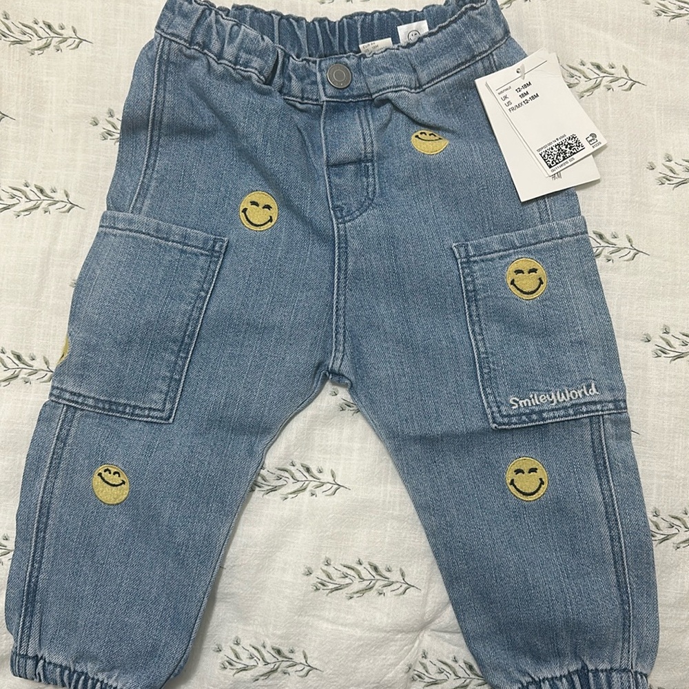 NWT toddler H&M smiley jeans